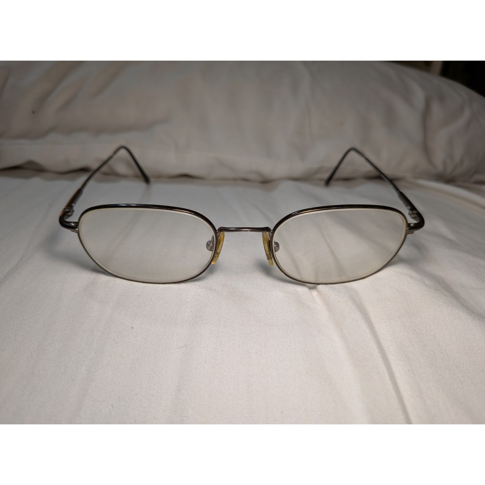 Safilo Team Italy 4014 E95  Brown Metal Thin Eyeglasses Frames